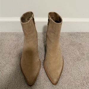 Vince Camuto Beige Ankle Booties
